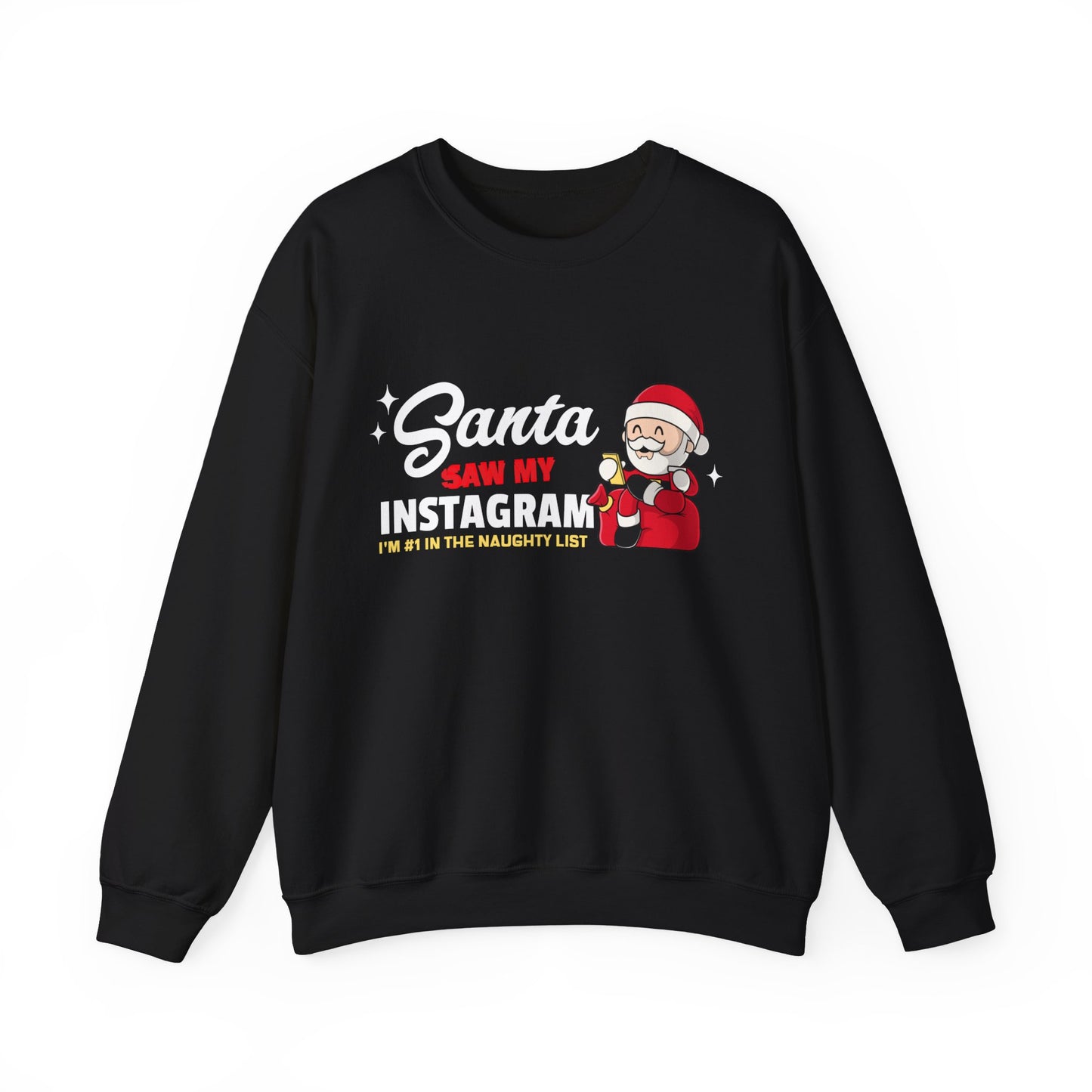 Santa Instagram | Crewneck Sweatshirt