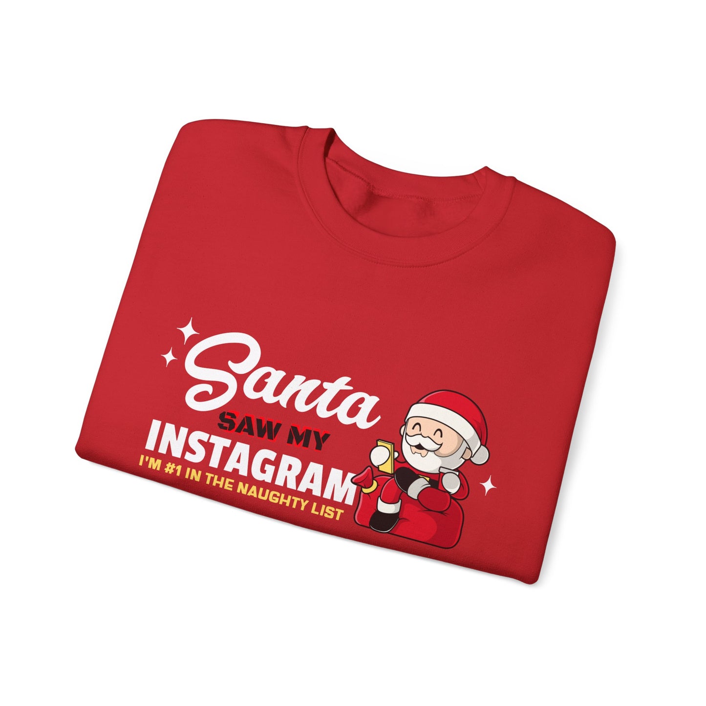 Santa Instagram | Crewneck Sweatshirt