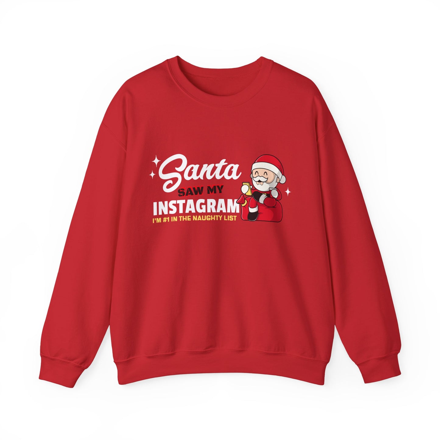 Santa Instagram | Crewneck Sweatshirt
