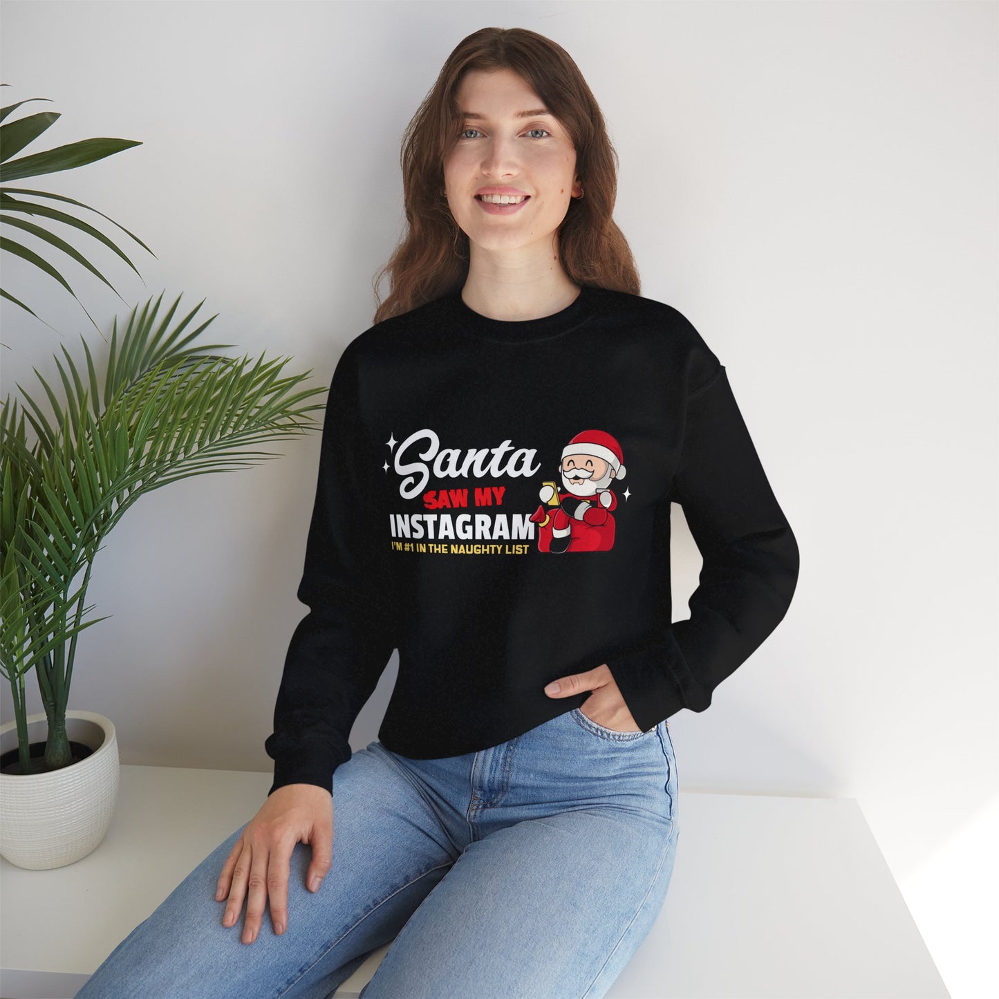 Santa Instagram | Crewneck Sweatshirt