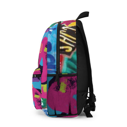 Soleil Graffiti Backpack – Colorful Urban Collage School Bag