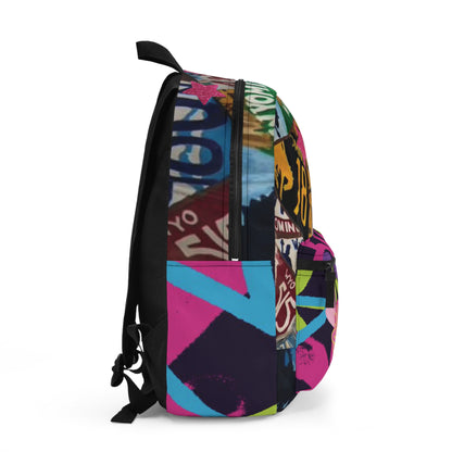 Soleil Graffiti Backpack – Colorful Urban Collage School Bag